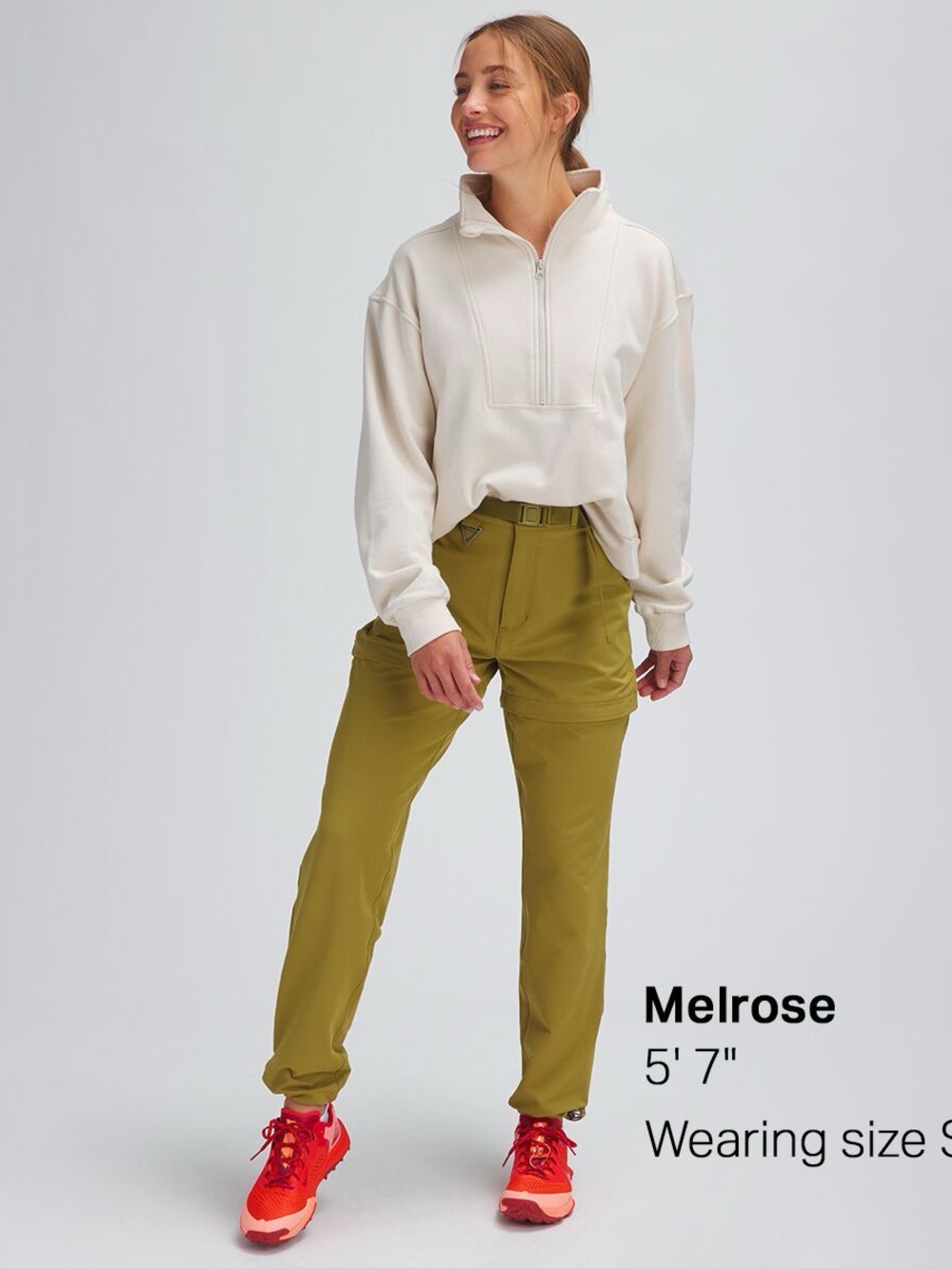 Stoic Mustard High-Rise Zip Off Pants - Women